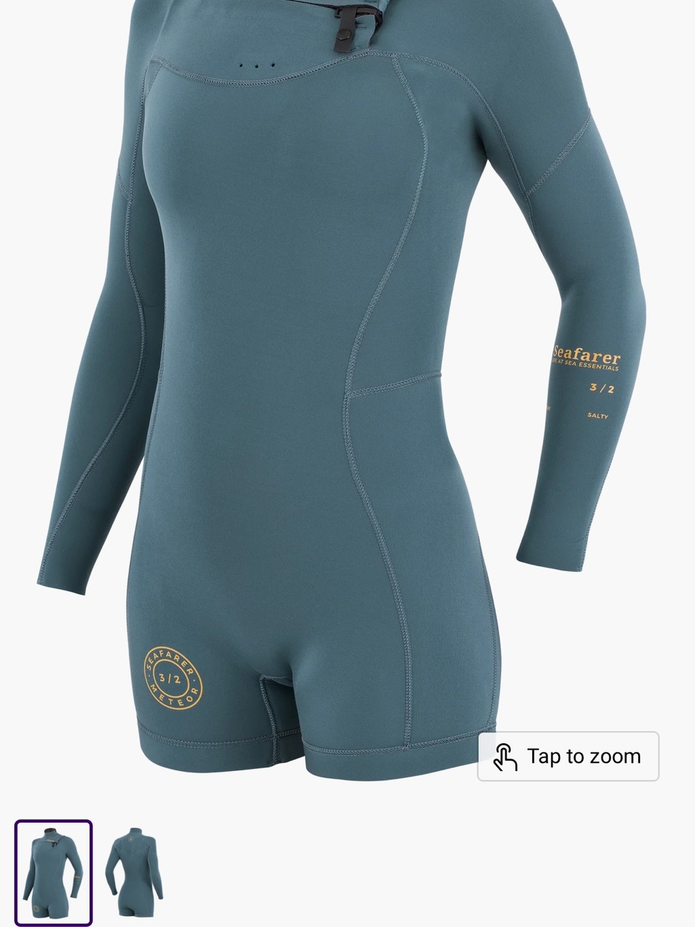 Seafarer 3/2 Women’s Shorty Wetsuit - Slate Blue